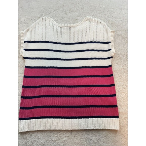 TOMMY BAHAMA Women's Colorblock Striped Pullover Sweater Knit Sz Small - Picture 2 of 14